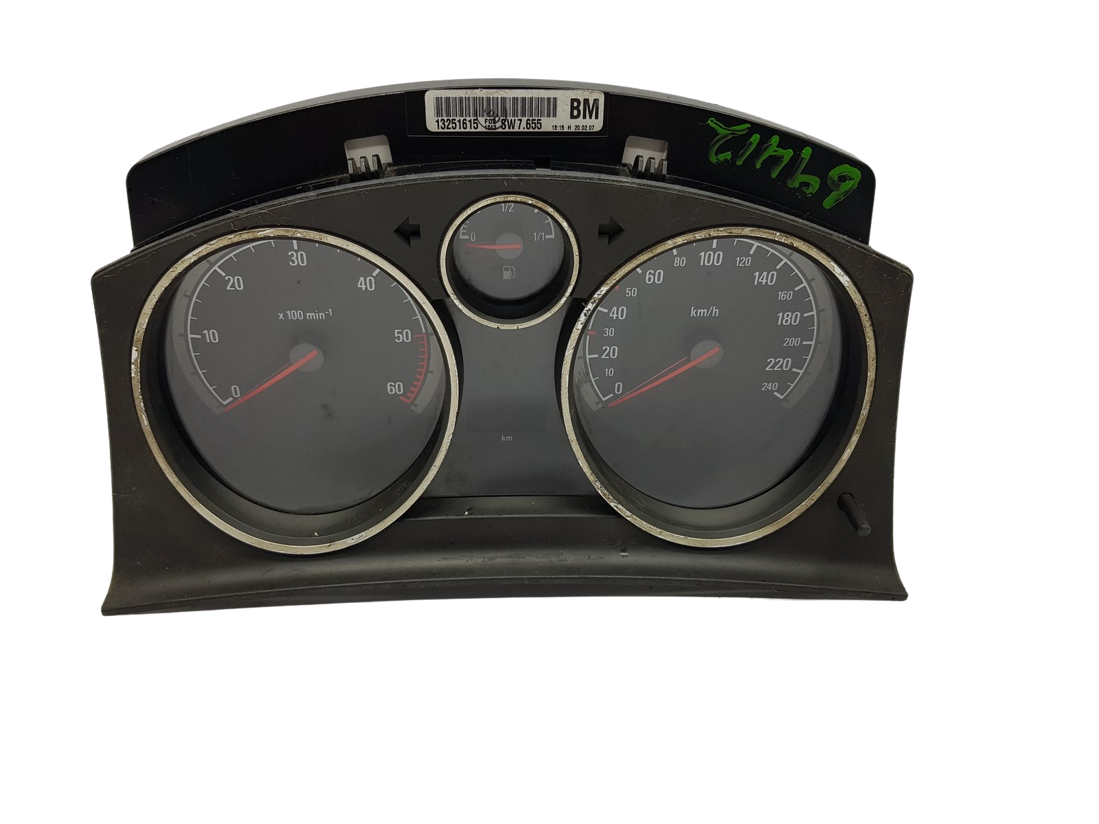 Speedometer/Instrument Cluster Opel Astra H Zafira B 13251615BM 2778 main product photo