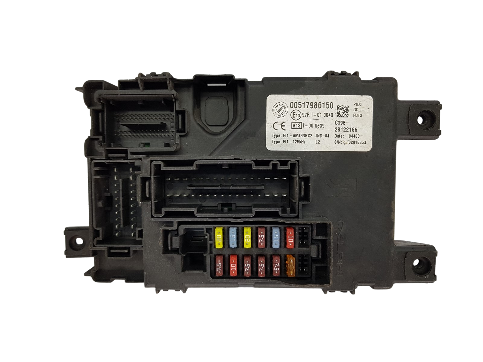Fuse Box Fiat 00517986150 28122166 97RI-010040 Delphi 19937 main product photo