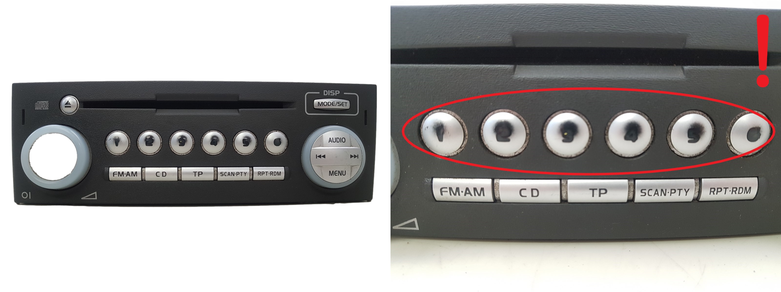 Cd Radio Player Mitsubishi Colt MR587702HA DY-2E56GY-TH 1218 main product photo