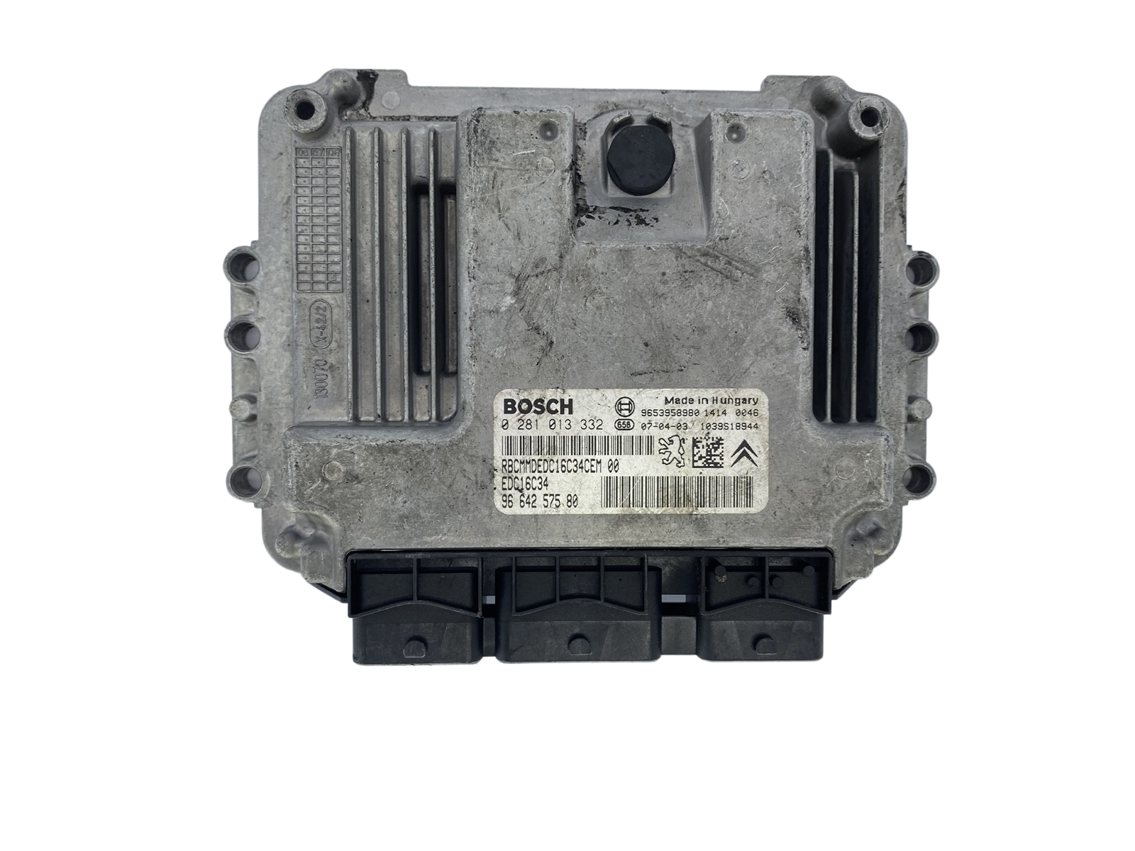 Controller 0281013332 9664257580 9653958980 EDC16C34 PSA Bosch 53361 main product photo