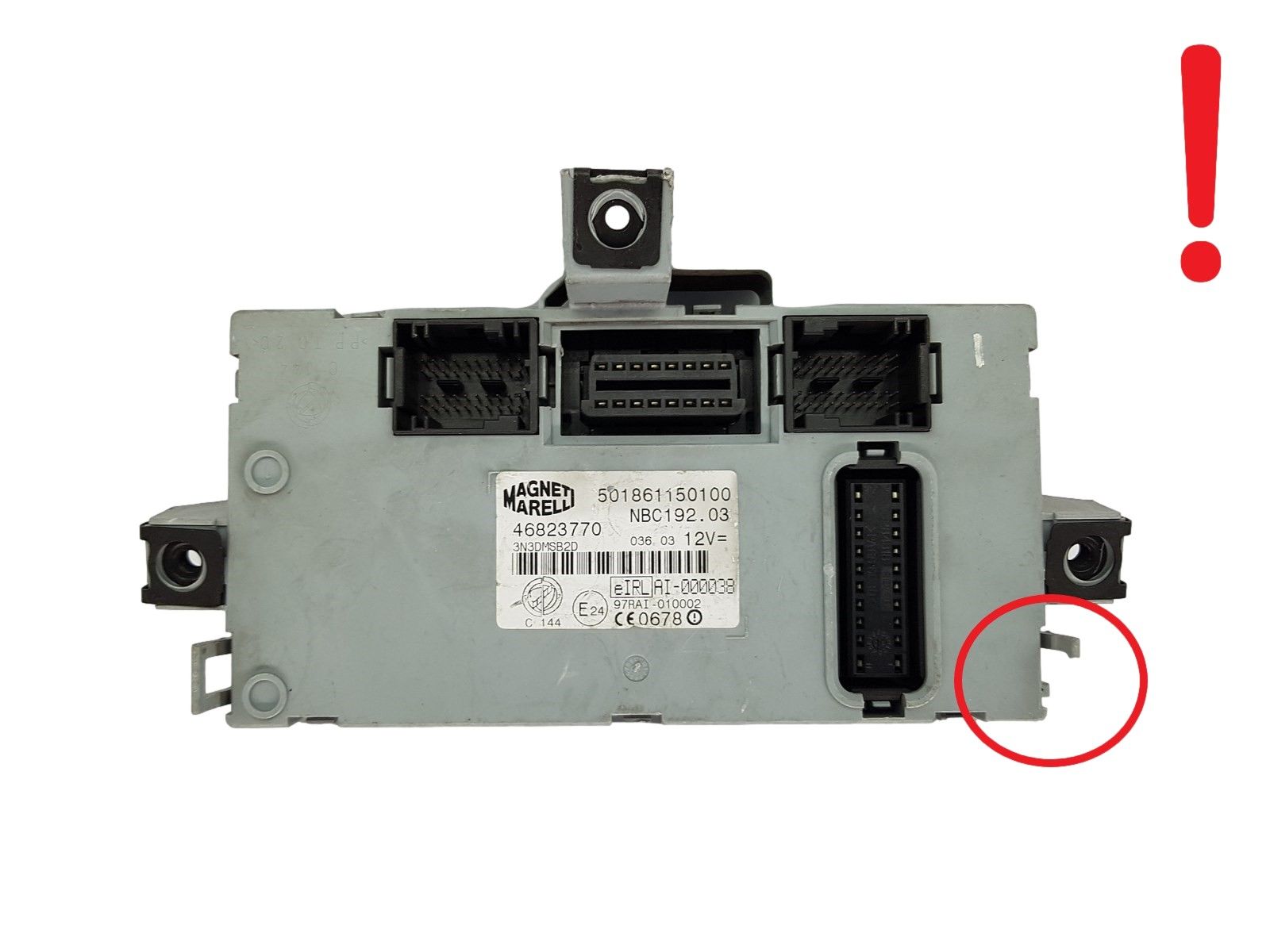 Controller 46823770 501861150100 Fiat Magneti Marelli 20107 main product photo