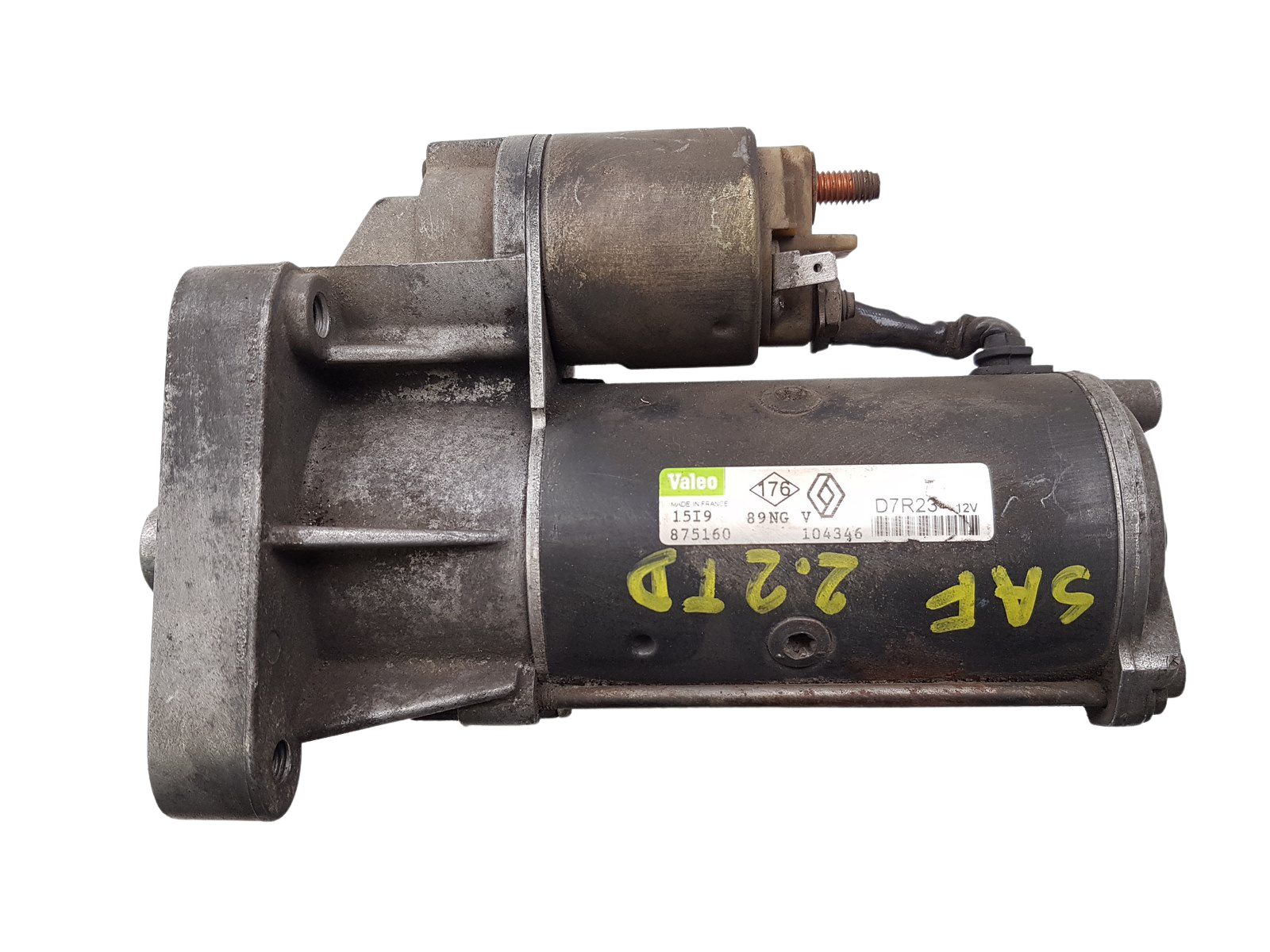 Engine Starter Renault 7700104346 D7R23 2.2 D Valeo 1251 main product photo