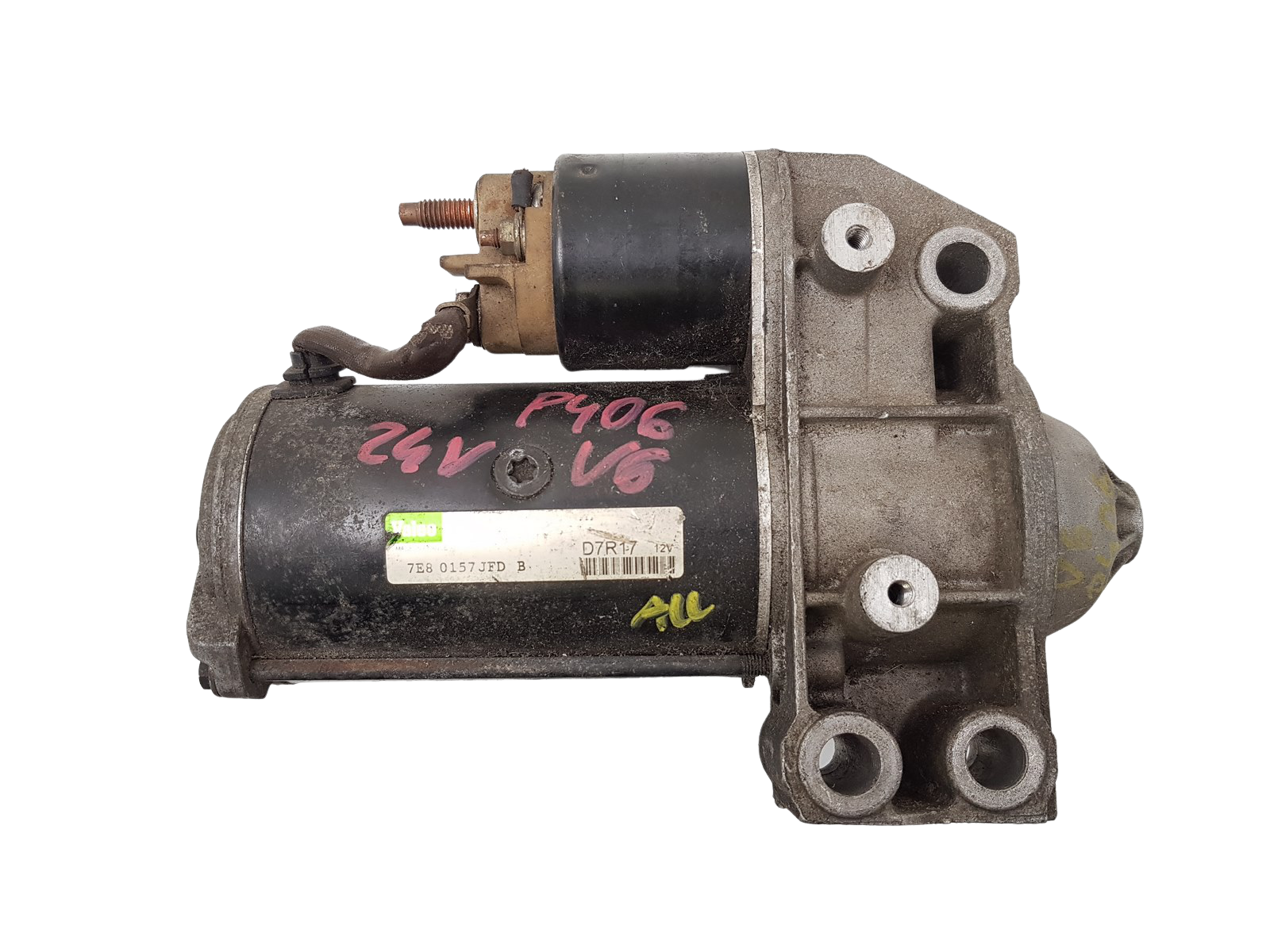 Engine Starter Renault PSA 9627267180 D7R17 3.0 V6 Valeo main product photo