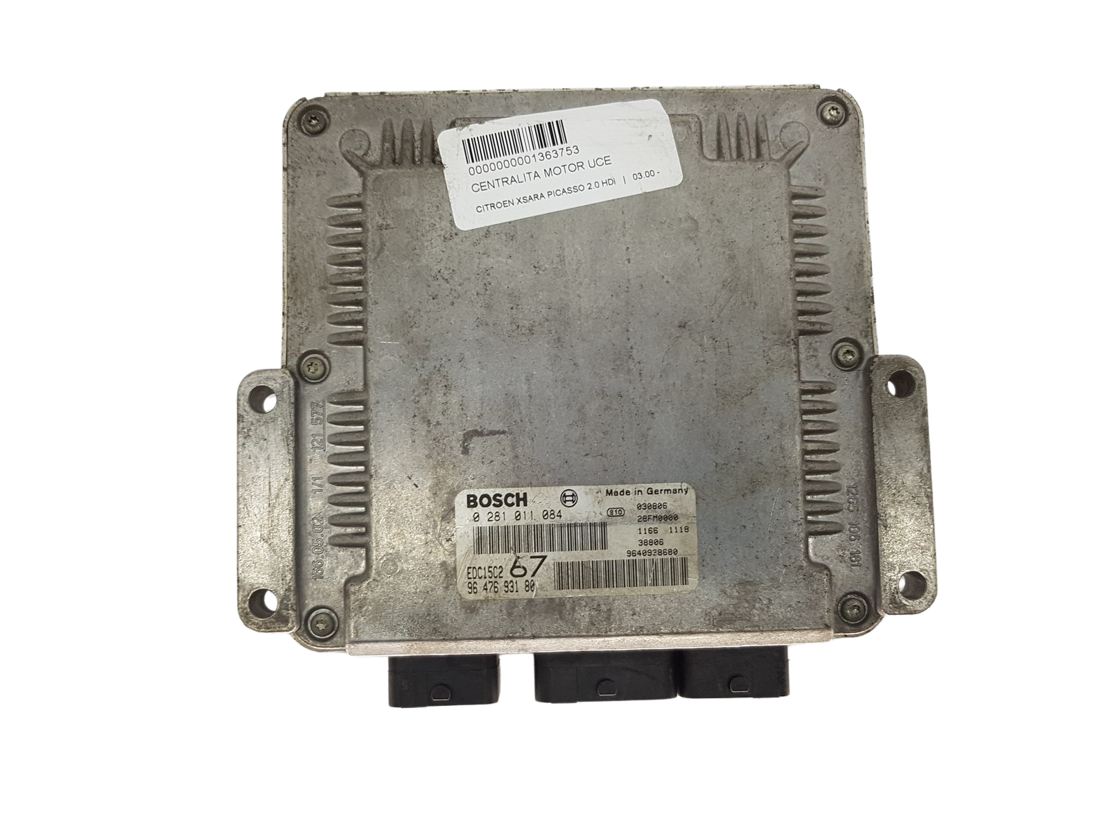 Controller 0281011084 9640938680 9647693180 PSA Bosch 3772 main product photo