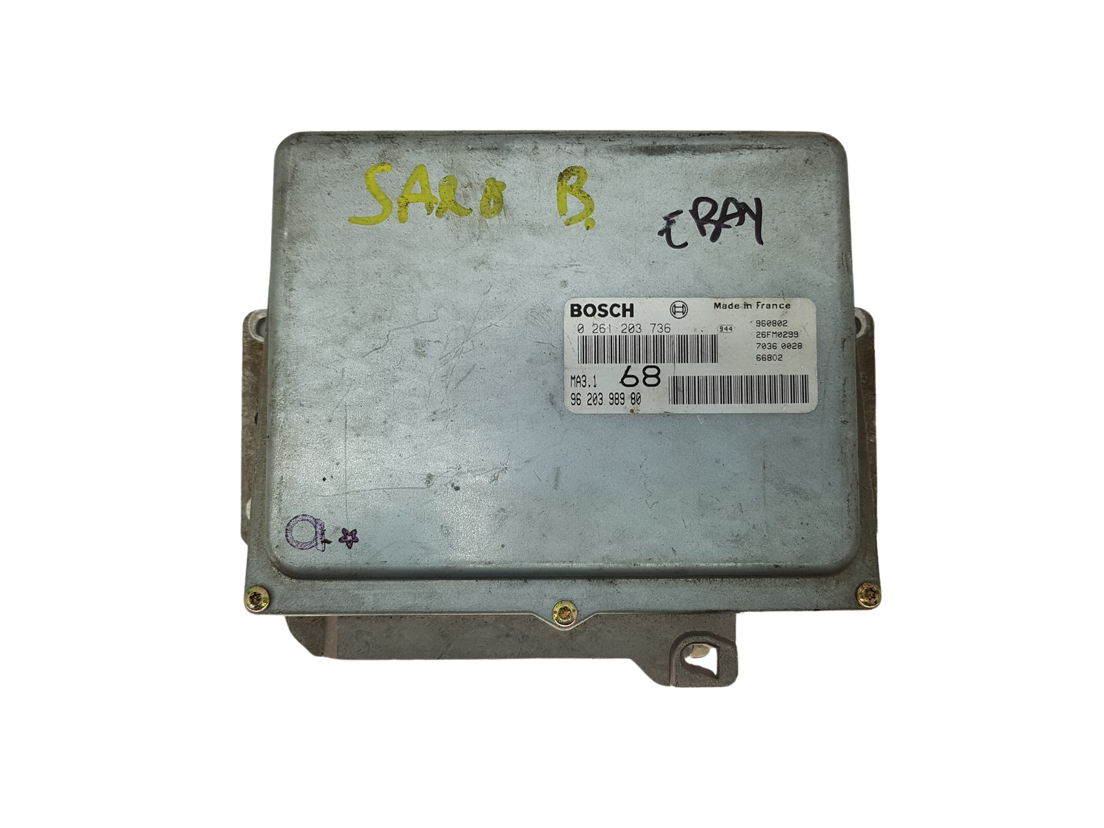 Controller 0261203736 9620398980 MA3.1 PSA Bosch 16148 main product photo