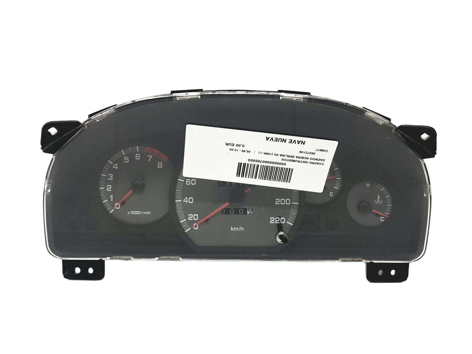Speedometer/Instrument Cluster Daewoo Nubira 96272108 57540 main product photo