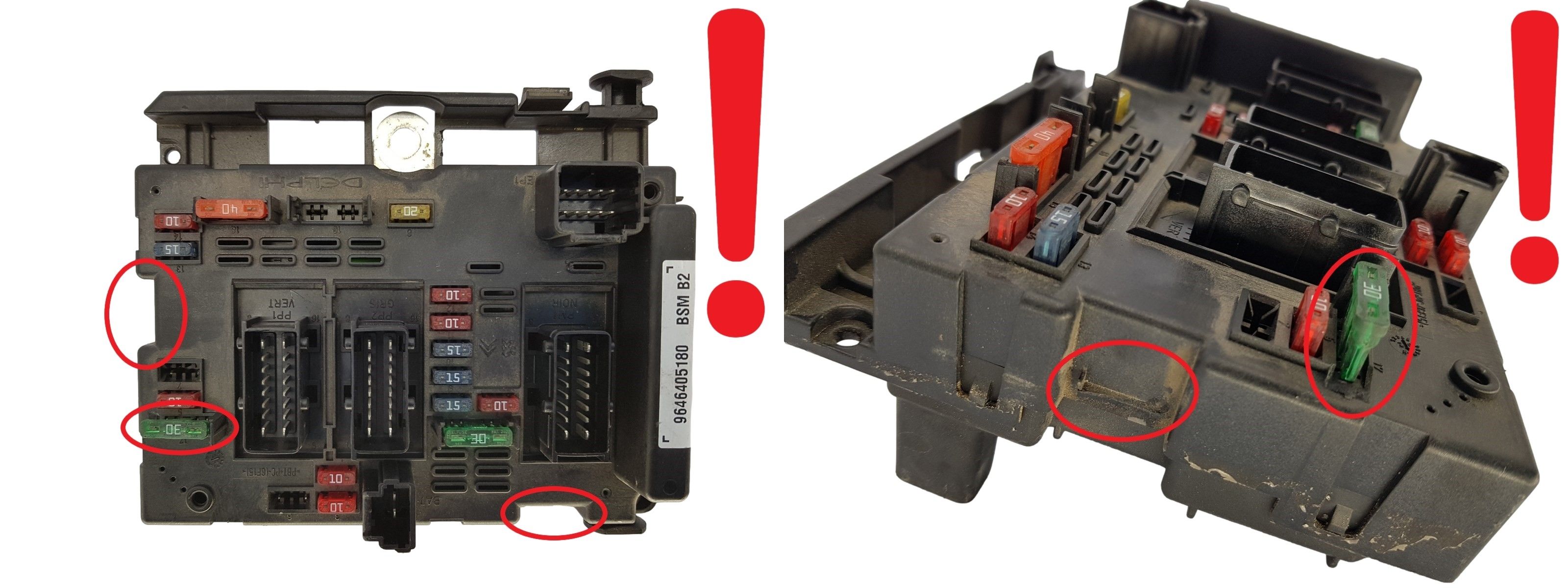Controller BSM B2 9646405180 PSA Delphi 1303 main product photo