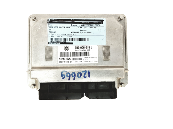 Controller 3B0906018L 5WP40140 01 VW Siemens main product photo
