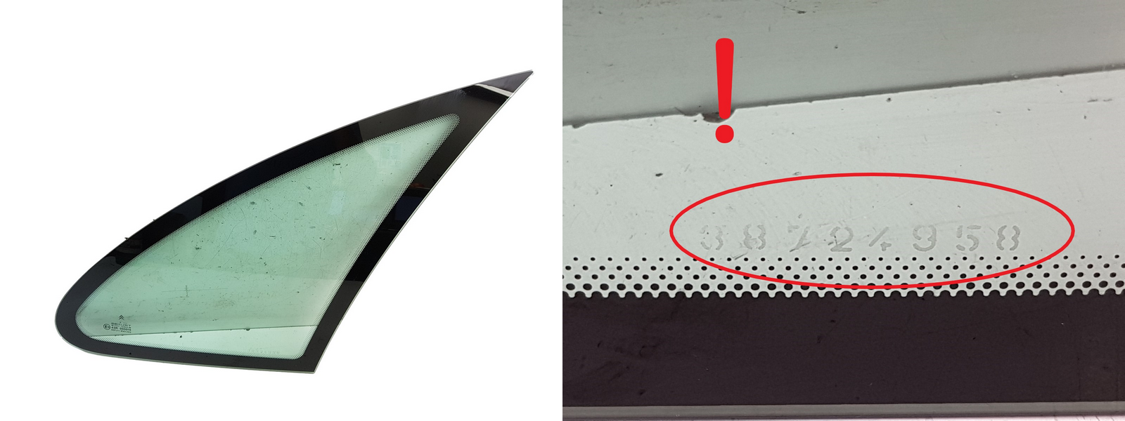 Body Window Right Rear Citroen Xsara Picasso Saint-Gobain DOT211 M89 AS2 main product photo