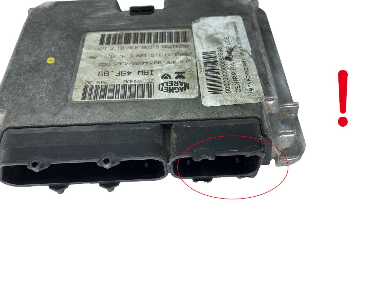 Controller IAW49F.B9 46744739 61600.438.01 Fiat Magneti Marelli 63958 main product photo