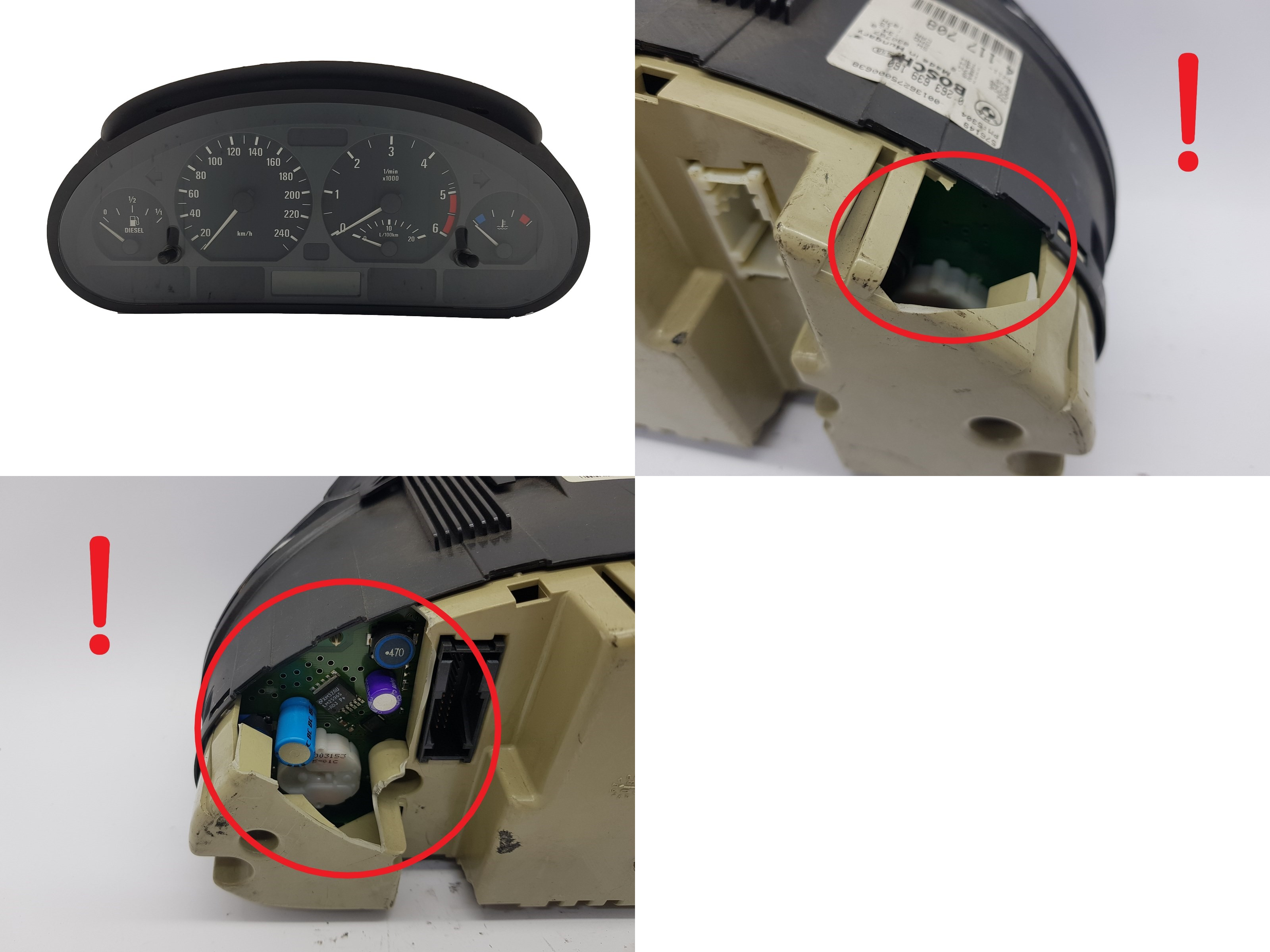 Speedometer/Instrument Cluster BMW 3 E46 4117708 0263639160 1180 main product photo