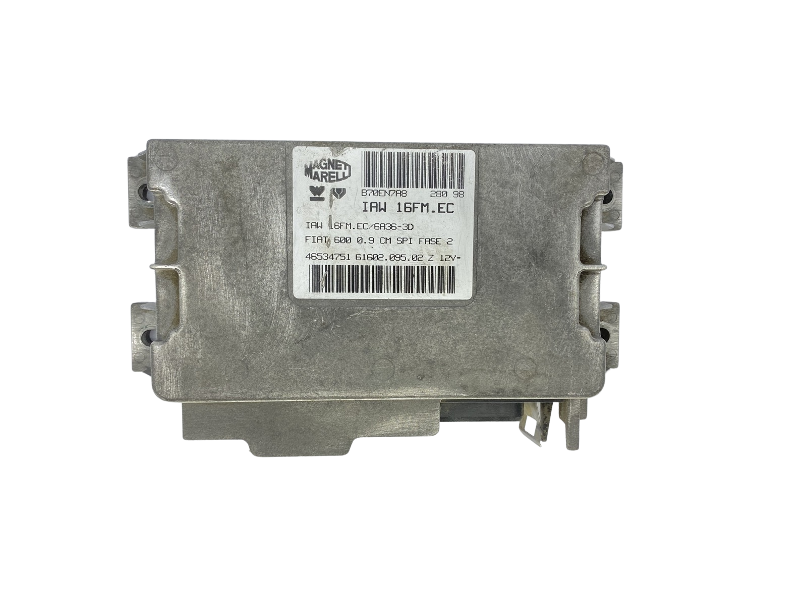 Controller Fiat 46534751 IAW16FM.EC 61602.095.02 Magneti Marell 57674 main product photo