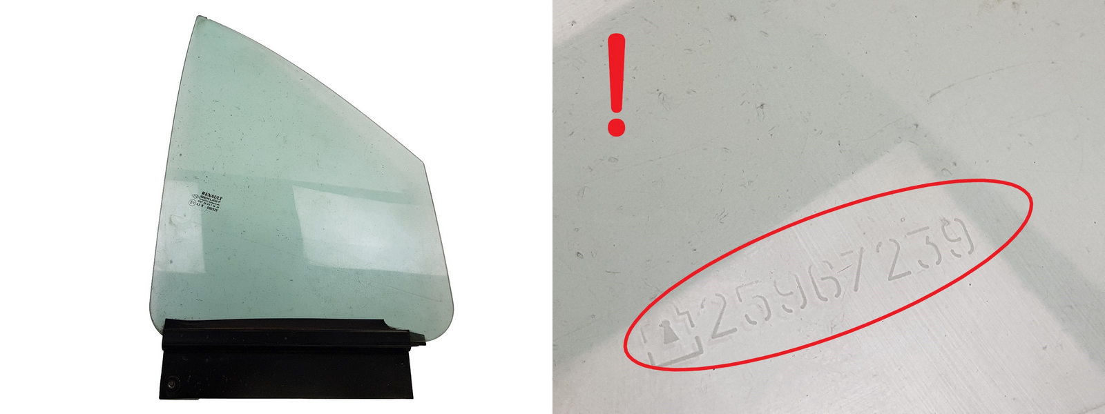 Door Window Front Right 7701470199 7700848397 Renault Megane Cabriolet main product photo