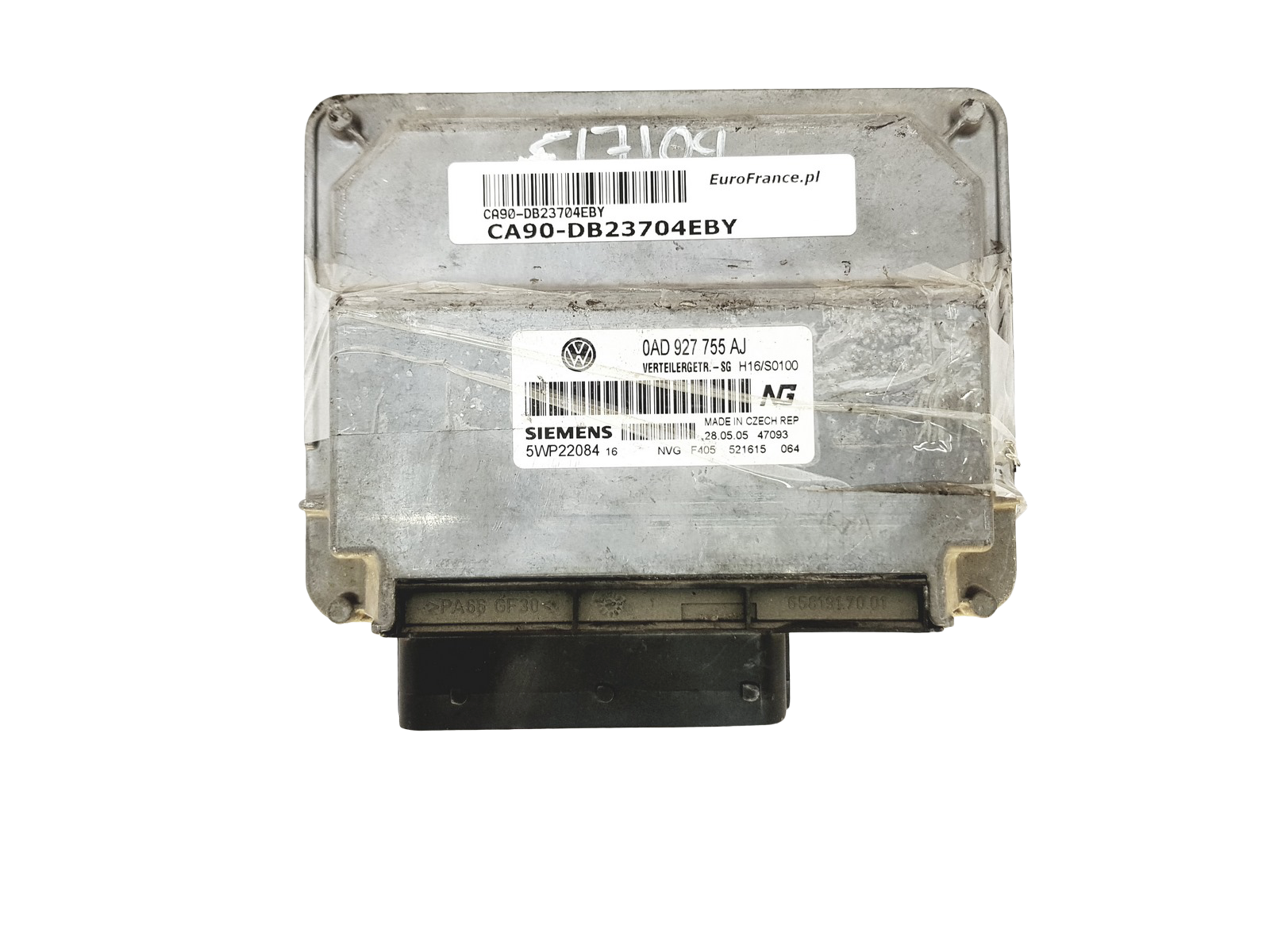Controller 0AD927755AJ 5WP2208416 Volkswagen Siemens 23704 main product photo