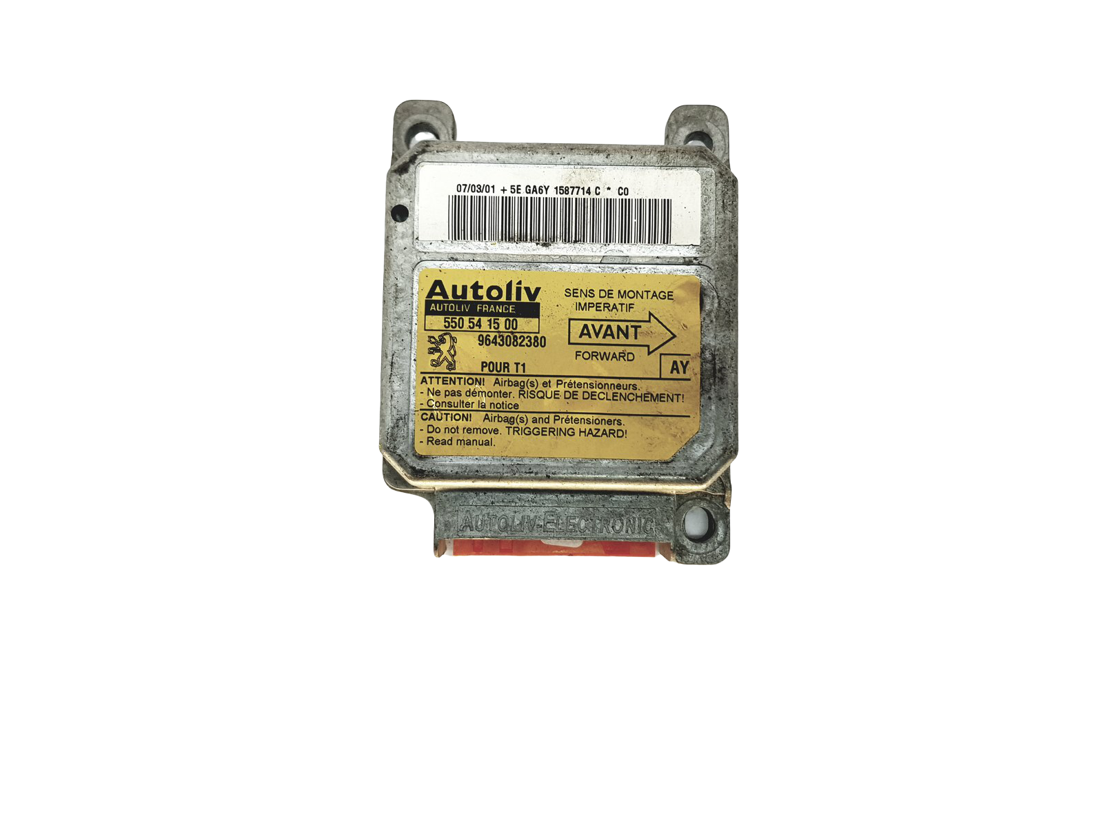 Controller Moduł 550541500 9643082380 PSA Autoliv 23098 main product photo