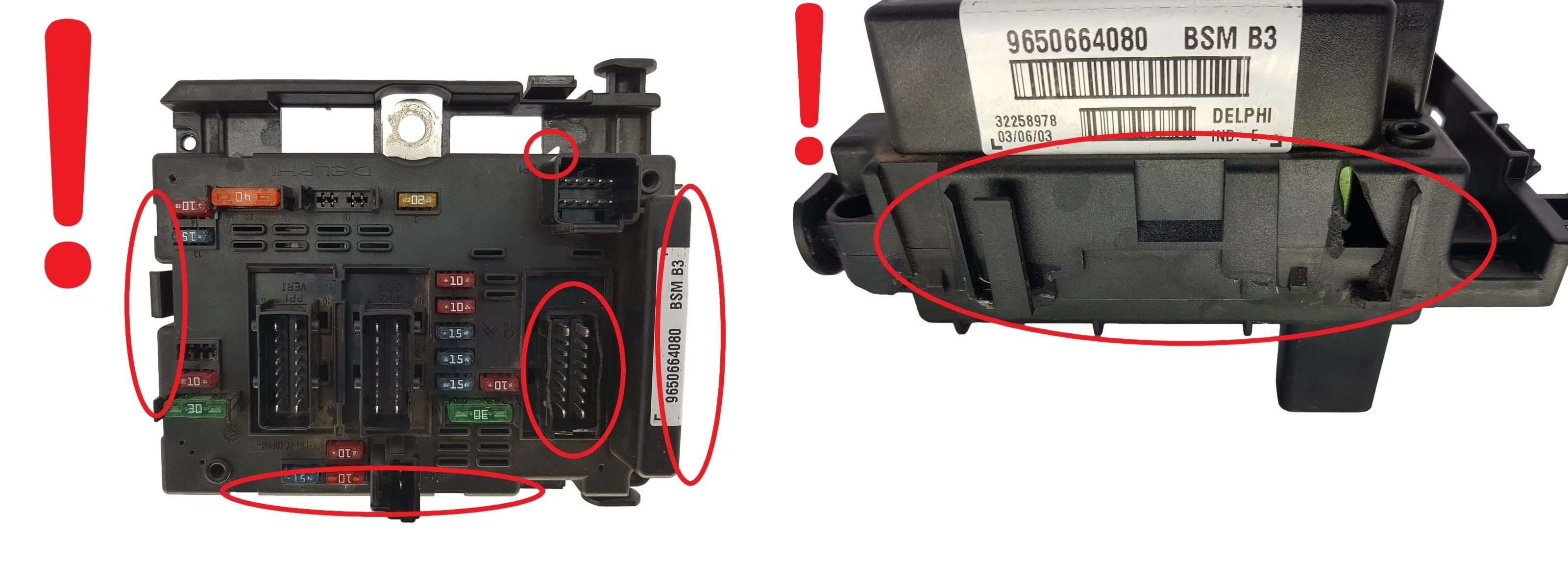 Controller BSM B3 9650664080 PSA Delphi 1360 main product photo