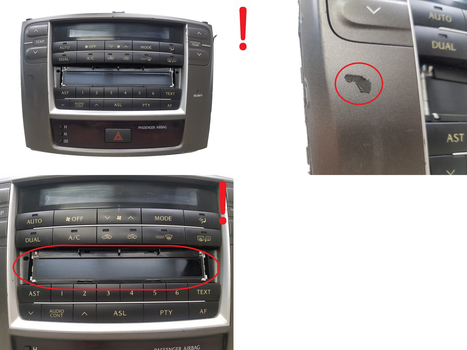 Control panel Radio A/C Lexus IS 758950 main product photo