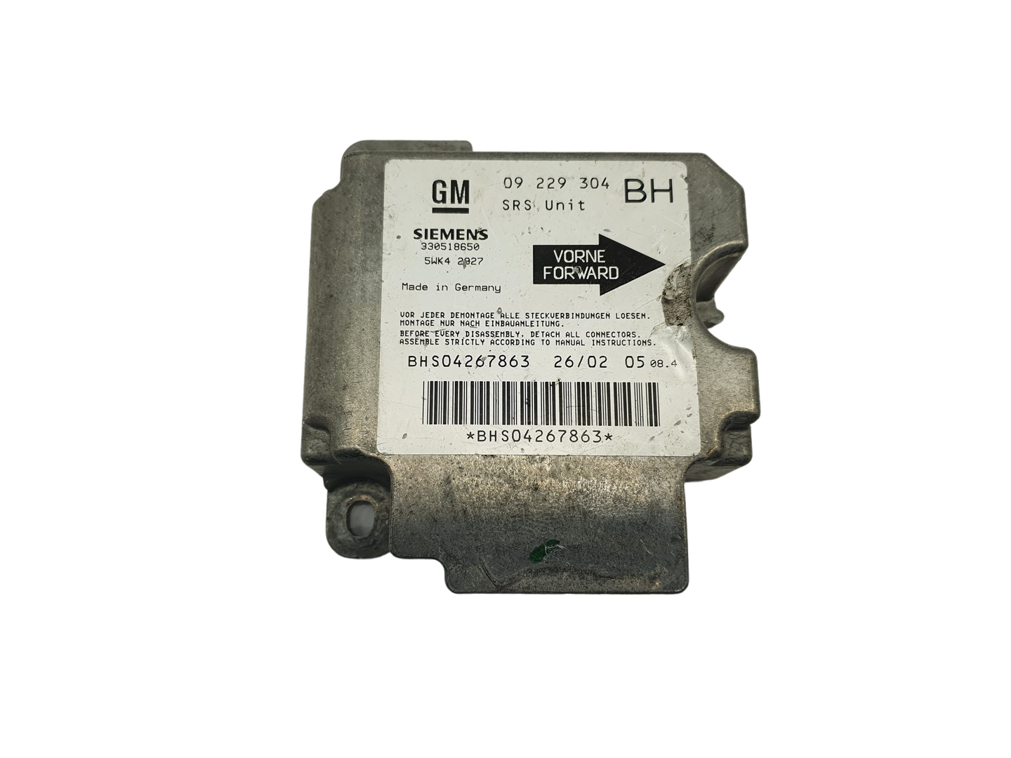 Controller 09229304 BH 5WK42927 Opel Siemens main product photo