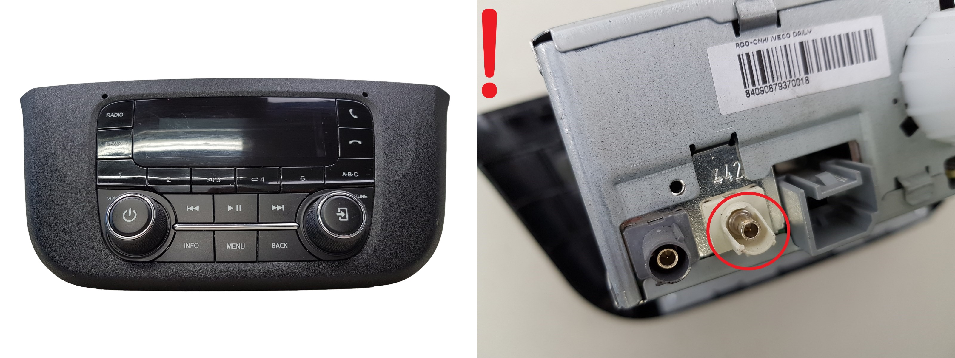 Car Radio Bluetooth Iveco Daily 5802385214 28687253 6 main product photo