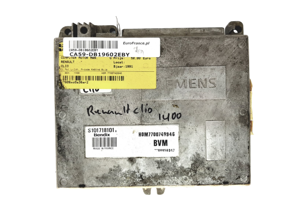 Controller Renault 7700749946 S101718101B Siemens main product photo