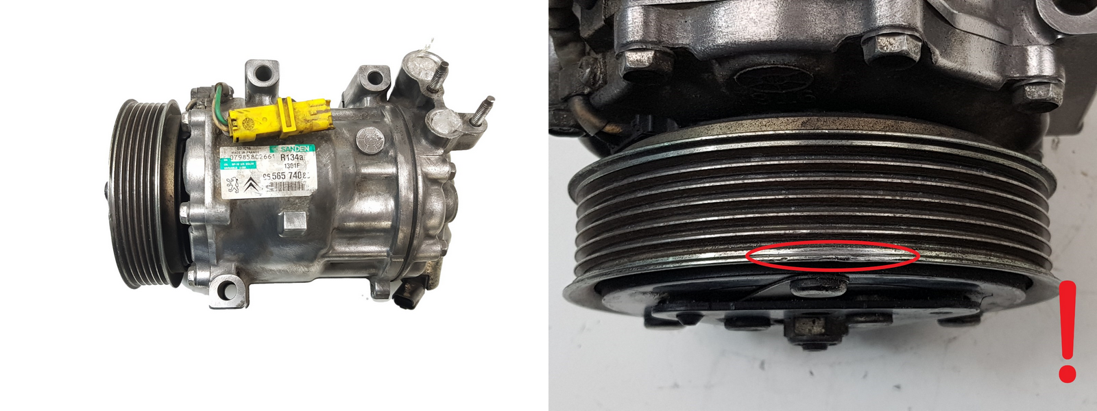 Air Con Compressor/Pump 6453RF 9656574080 2.0HDI Peugeot 407 SD7C16 1301F main product photo
