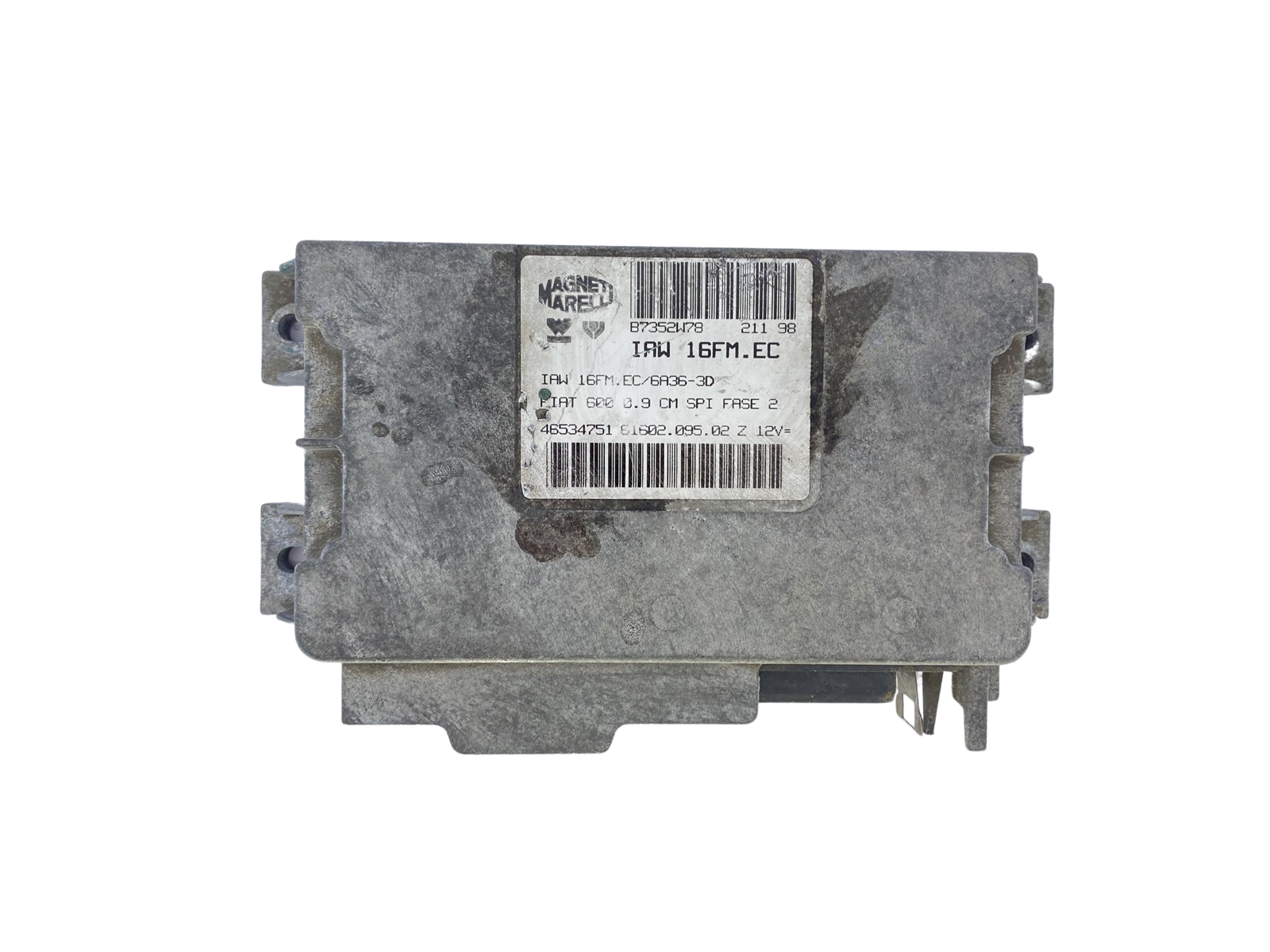 Controller Fiat 46534751 IAW16FM.EC 61602.095.02 Magneti Marell 54929 main product photo