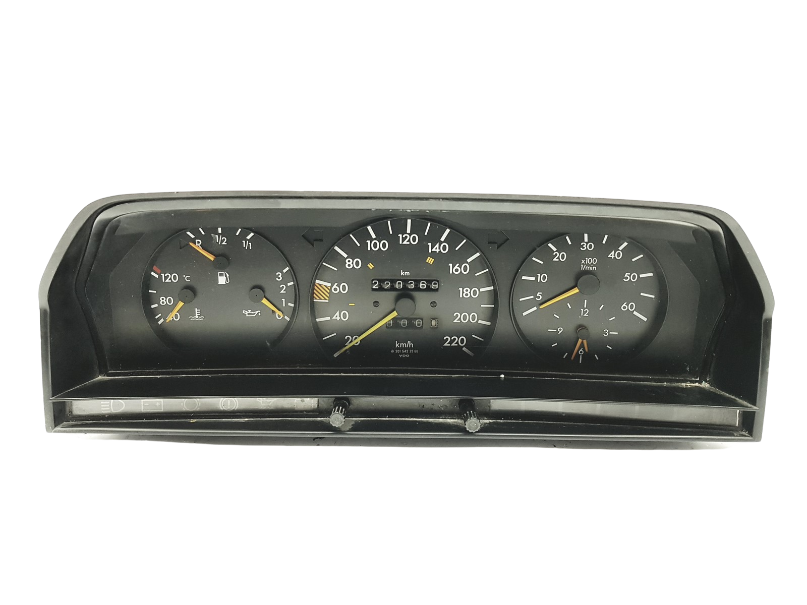 Speedometer/Instrument Cluster Mercedes 190 W201 2015437421 2015422366 main product photo