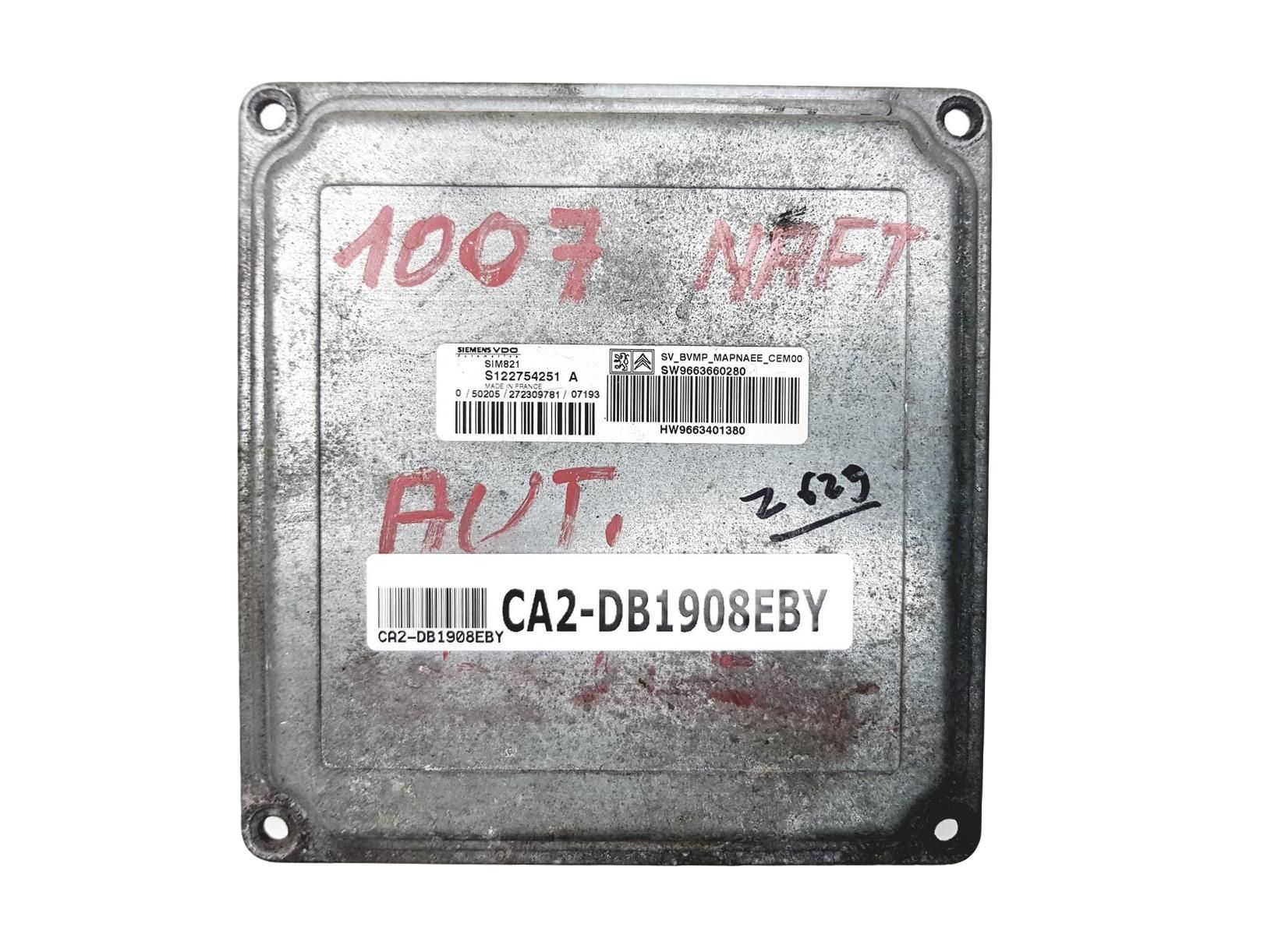 Controller 9663660280 S122754251A Peugeot Citroen main product photo