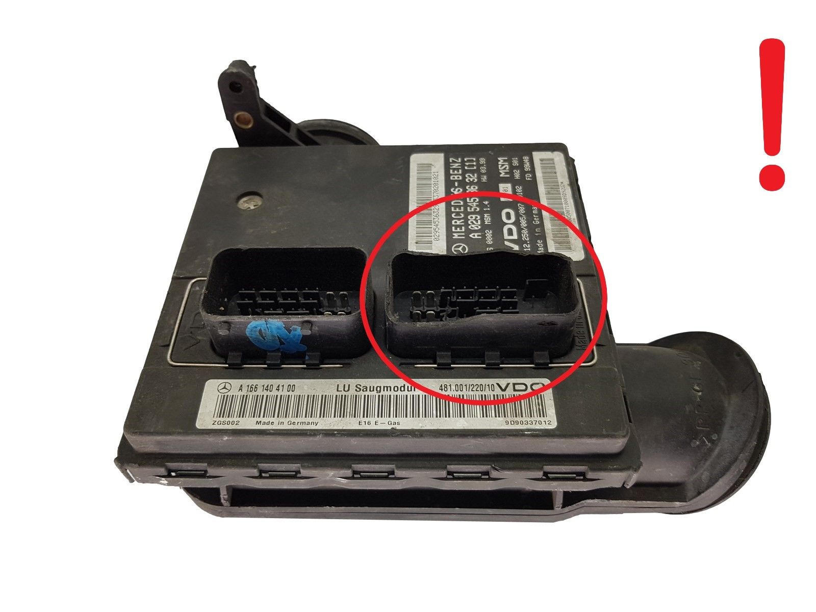 Controller A1661404100 A0295453632 481.001/220/10 Mercedes VDO main product photo