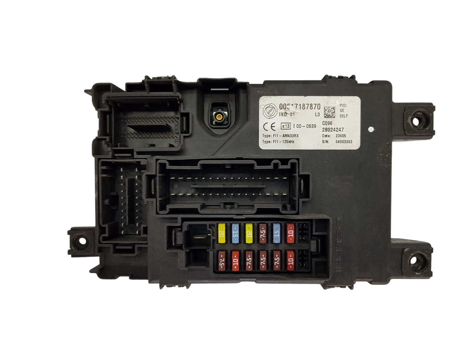 Fuse Box Fiat 00517187870 28024247 Delphi 19926 main product photo