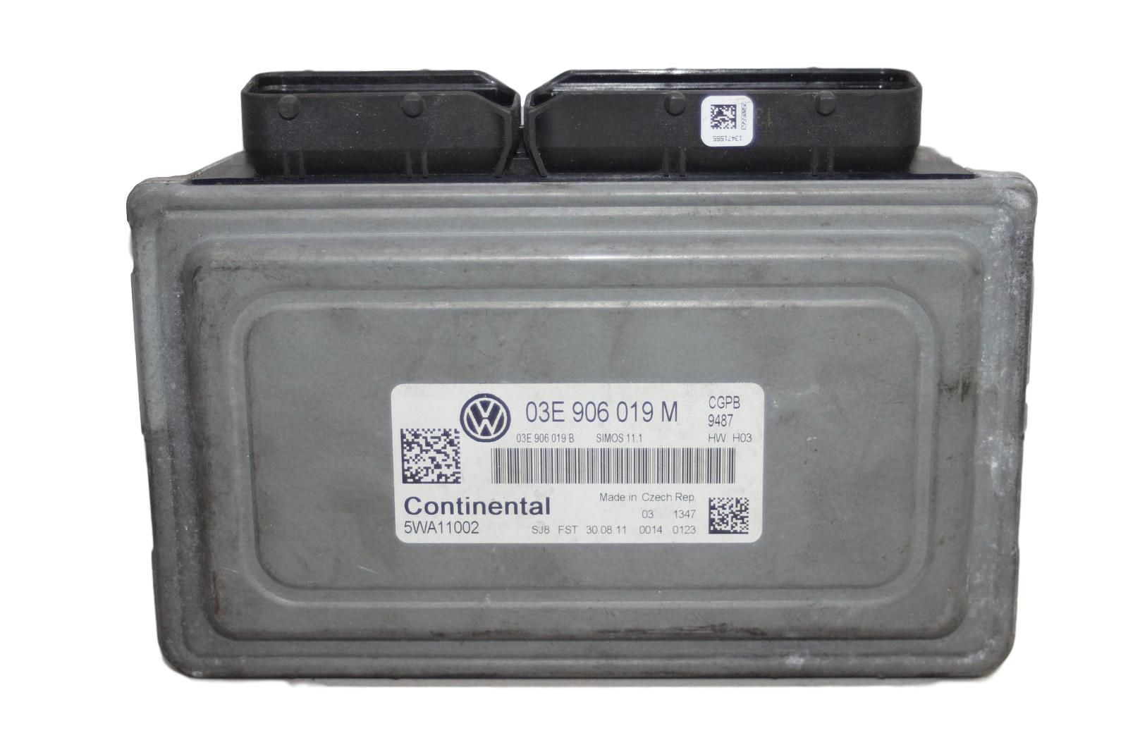 Engine Controller 03E906019M 5WA11002 VW main product photo