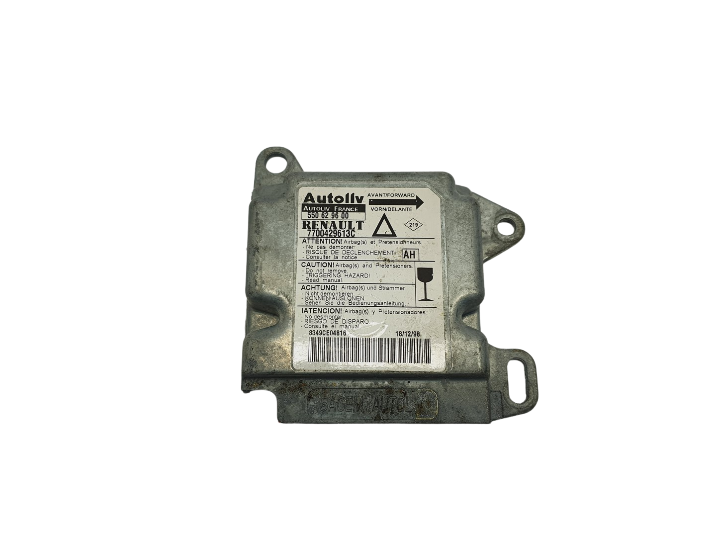 Controller 7700429613C 550629600 Renault Autoliv main product photo