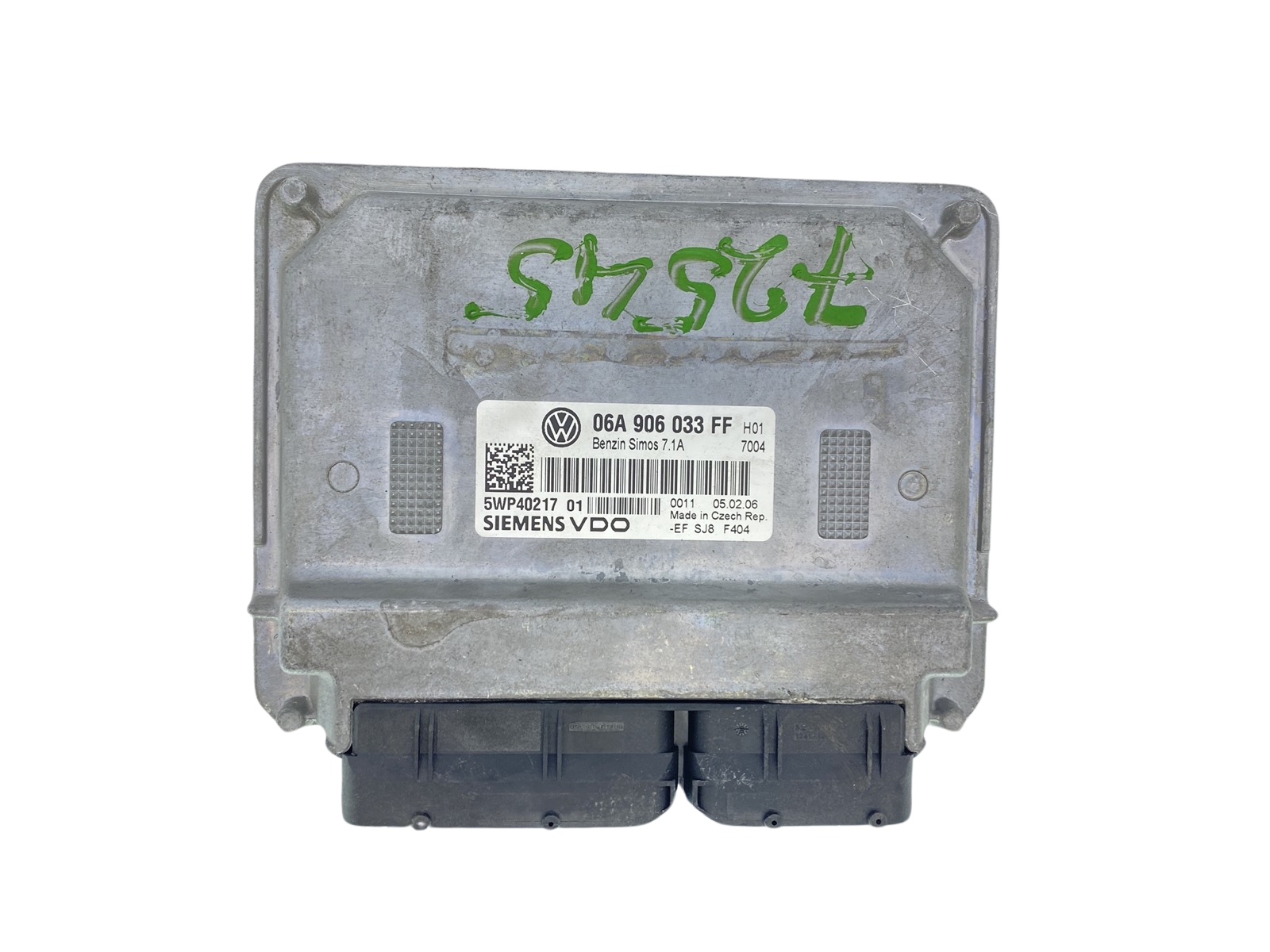 Controller 06A906033FF 5WP40217 01 VW Seat Siemens 63428 main product photo