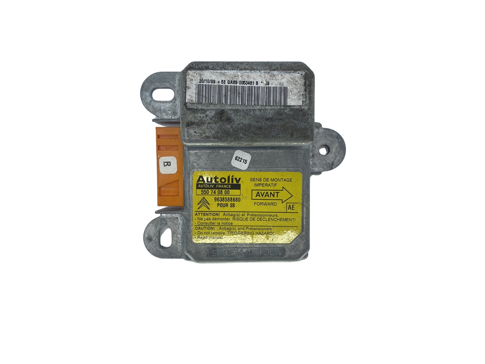 Controller 550740800 9638588680 PSA Autoliv main product photo