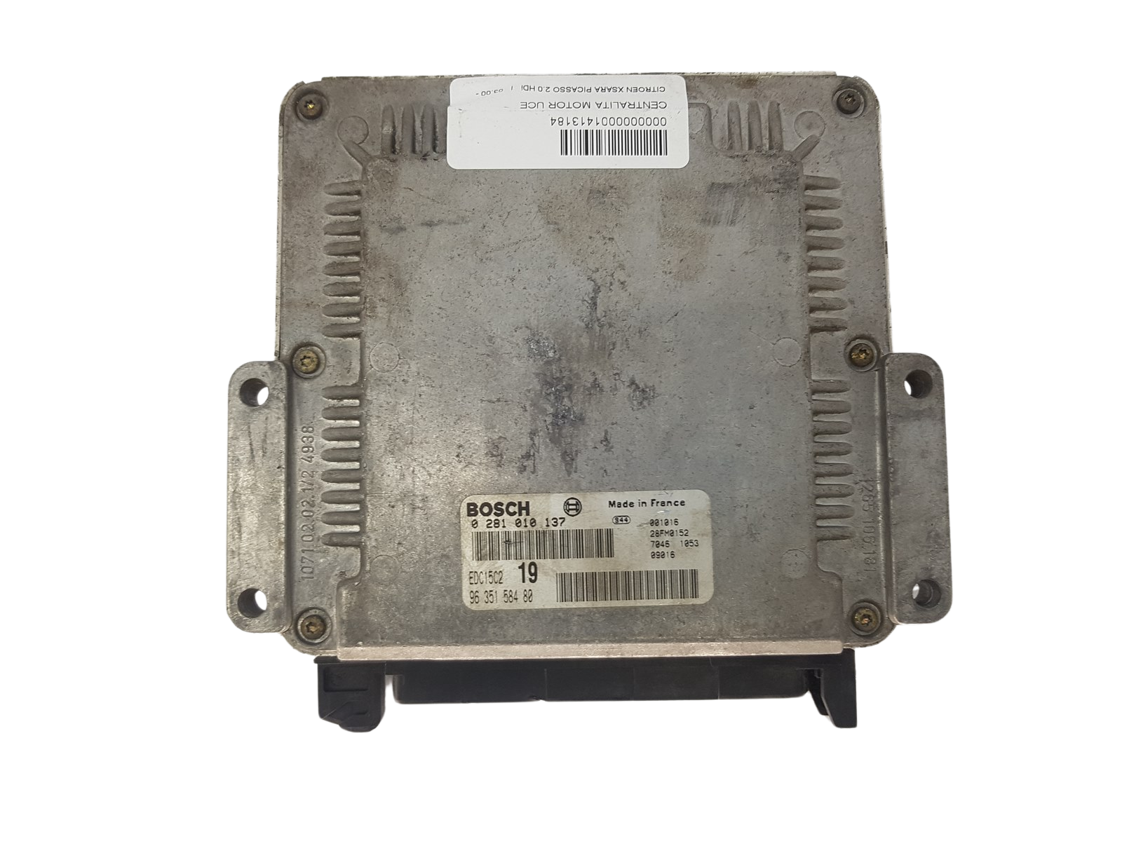 Controller 0281010137 9635158480 28FM0152 PSA Bosch 3334 main product photo