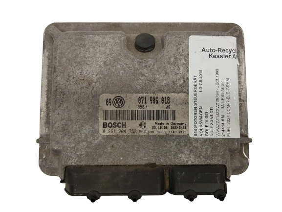 Controller VW 071906018 0261204753 Bosch 22462 main product photo