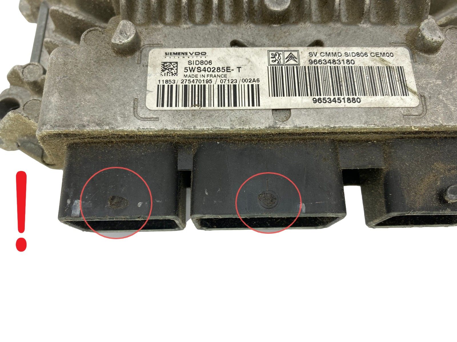 Controller 9663483180 9653451880 5WS40285E-T SID806 PSA Siemens 48019 main product photo
