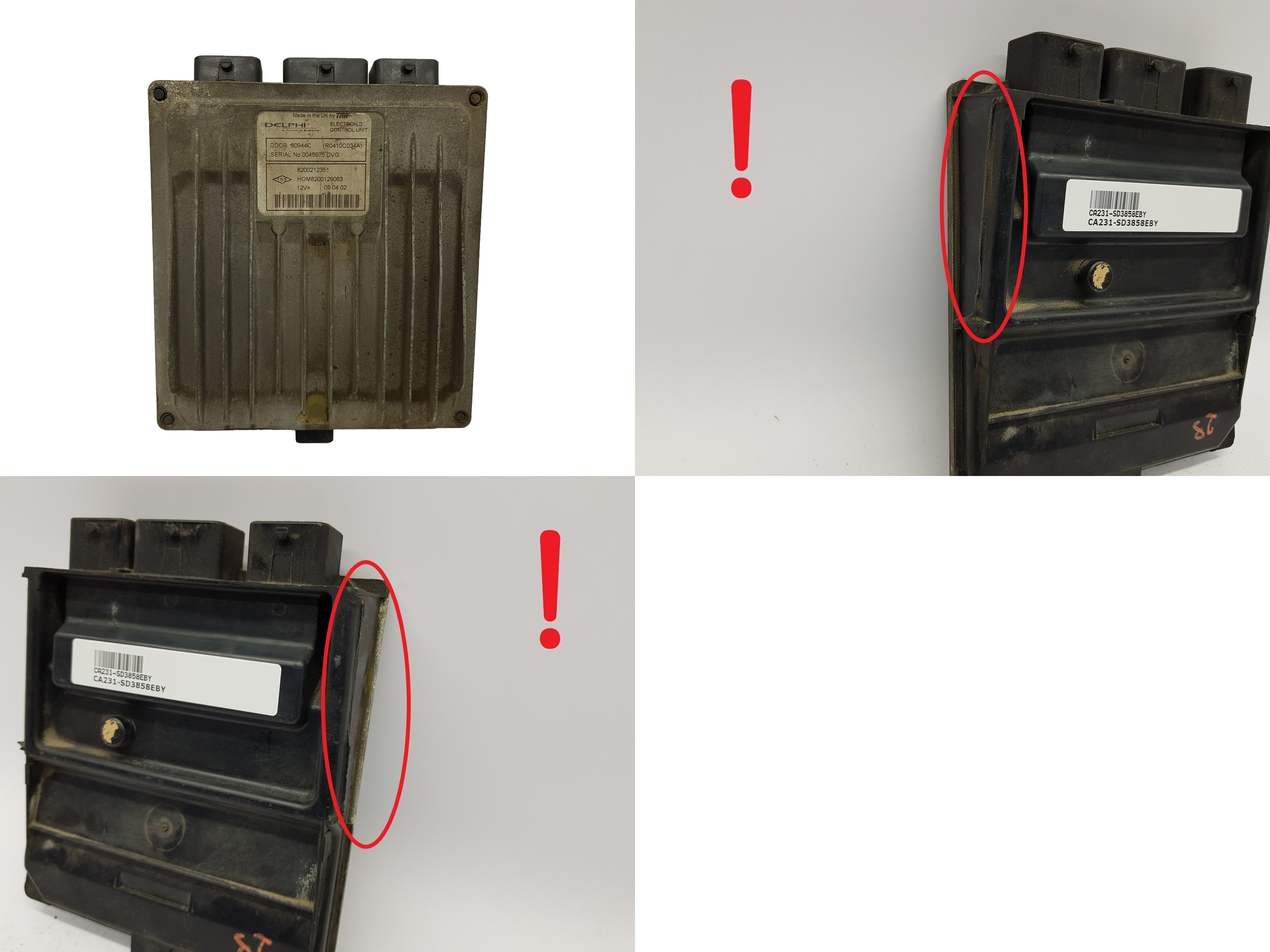 Control Unit 8200212351 8200129063 R0410C034A Renault Delphi 3858 main product photo