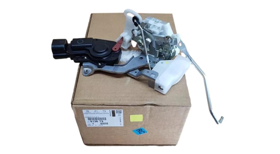 Door Lock Mechansim Front Original 9136T9 9136.T9 Citroen Peugeot main product photo