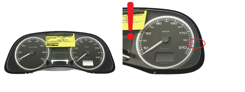 Speedometer/Instrument Cluster Peugeot 307 9645768480 E 01 48993 main product photo