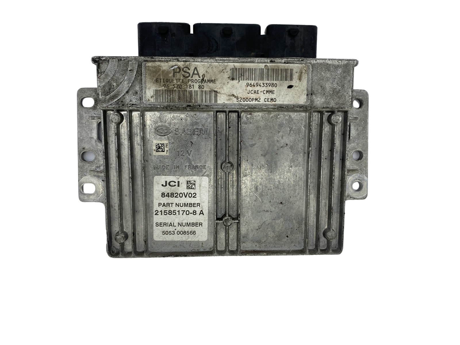 Controller 9657018180 9649433980 21585170-8 A PSA Sagem 52810 main product photo