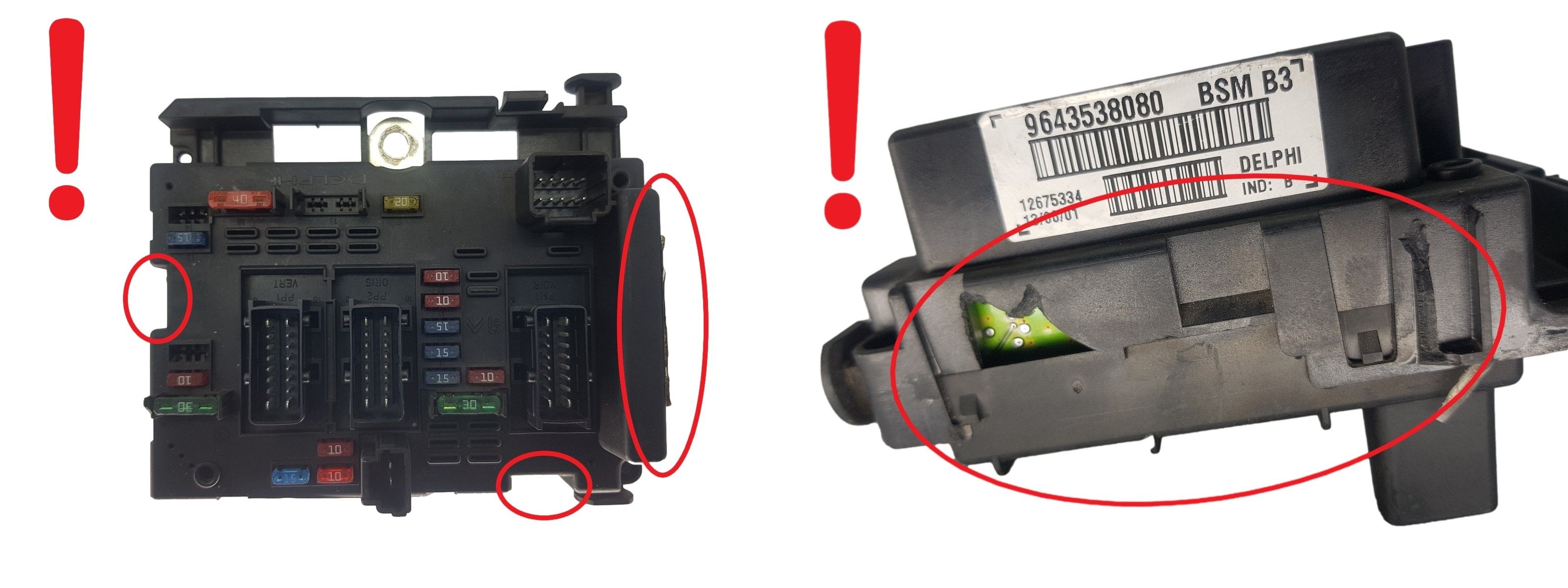 Controller BSM B3 9643538080 PSA Delphi 2105 main product photo