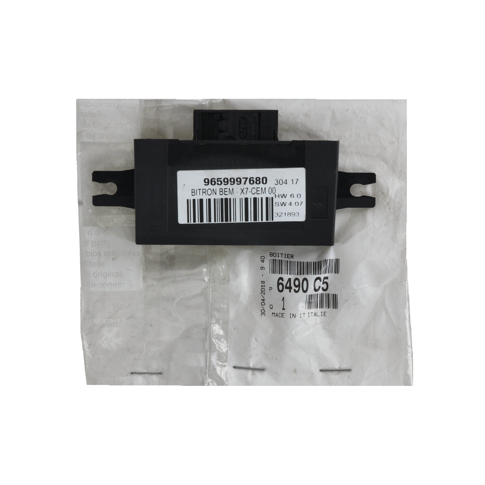 Control unit Module Original 6490C5 6490.C5 Citroen Peugeot main product photo