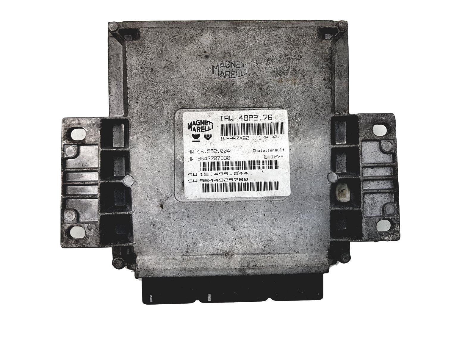 Controller 9643707380 9644925780 IAW48P2.76 PSA MagnetI Marelli 2783 main product photo