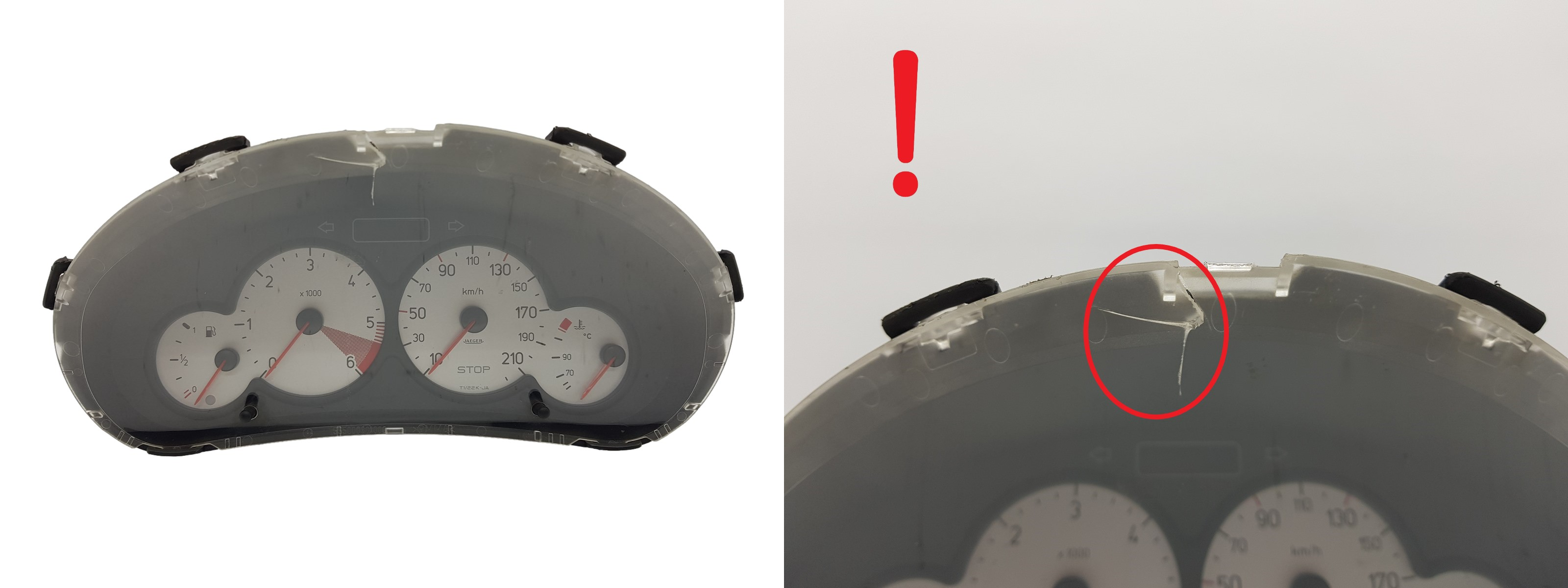 Speedometer/Instrument Cluster Peugeot 206 9656696280 000500809 1613 main product photo