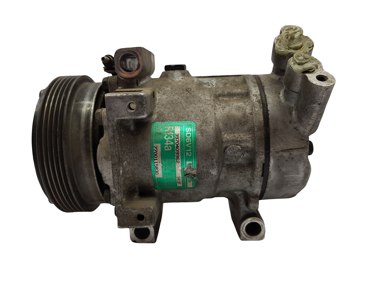 Air Con Compressor/Pump Renault Clio 2 Twingo I 7700115830 SD6V12 1415F Sanden main product photo