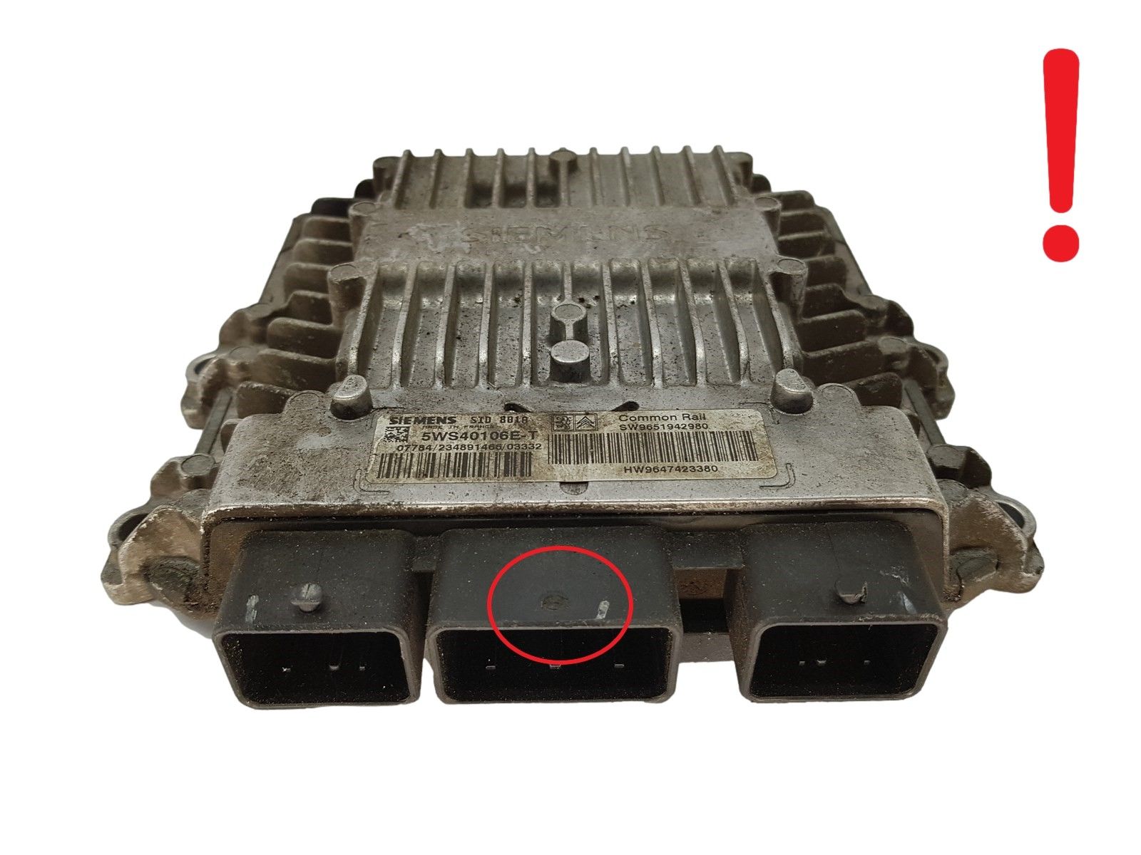 Controller 5WS40106E-T 9651942980 9647423380 PSA Siemens 15769 main product photo