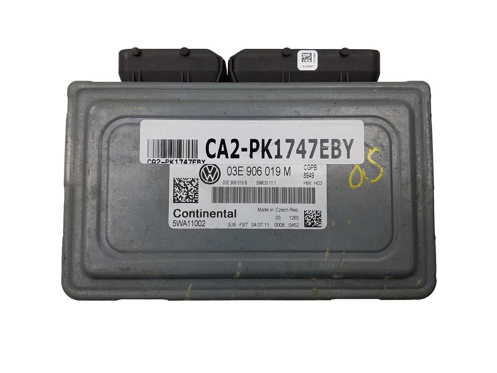 Engine Controller 03E906019M 5WA11002 VW 1747 main product photo