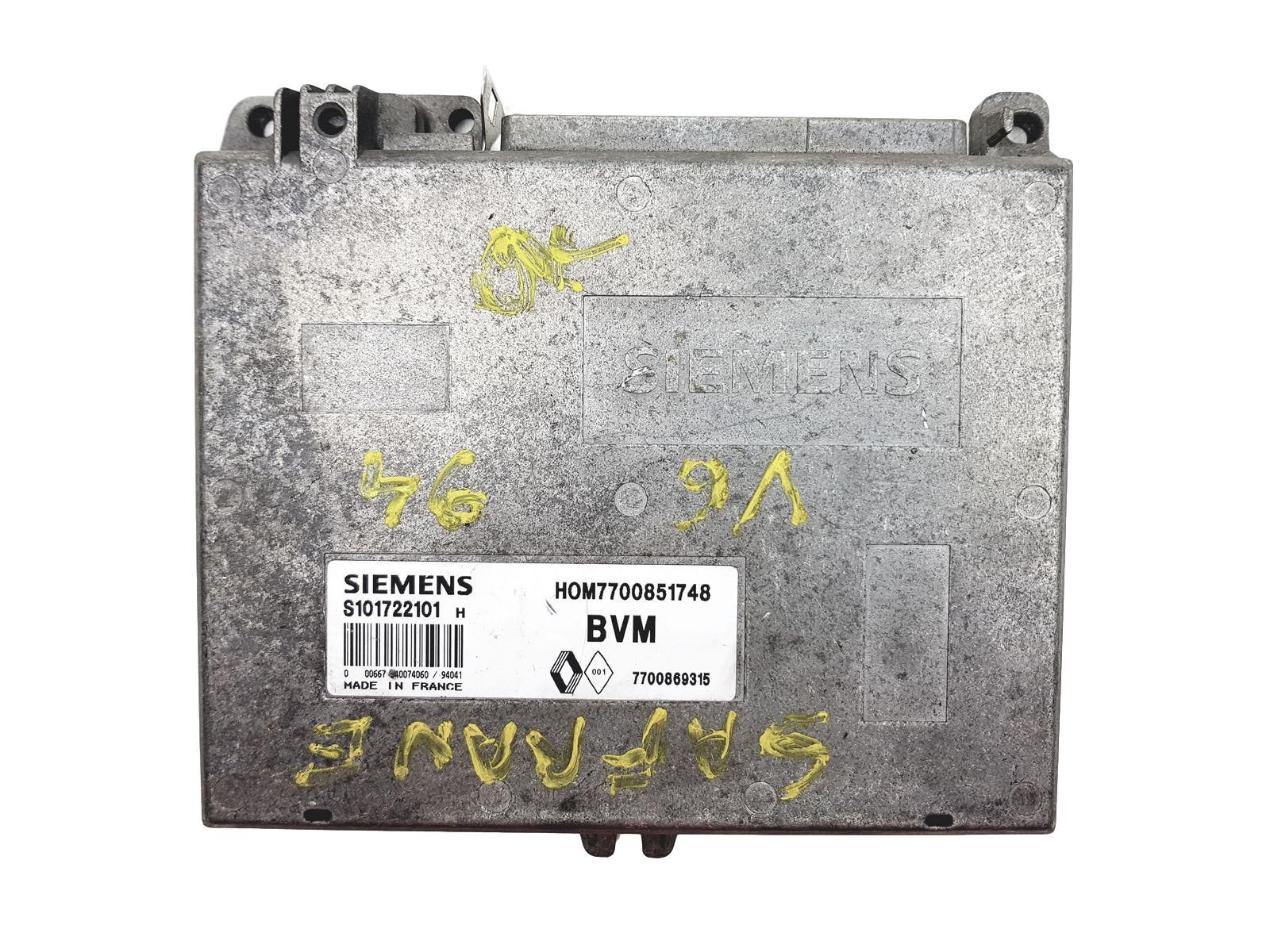 Controller S101722101H 7700851748 7700869315 Renault Siemens main product photo