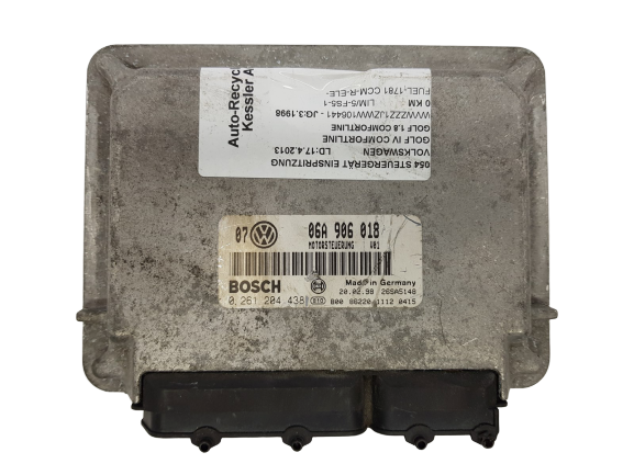 Engine Controller VW 06A906018 0261204438 Bosch main product photo